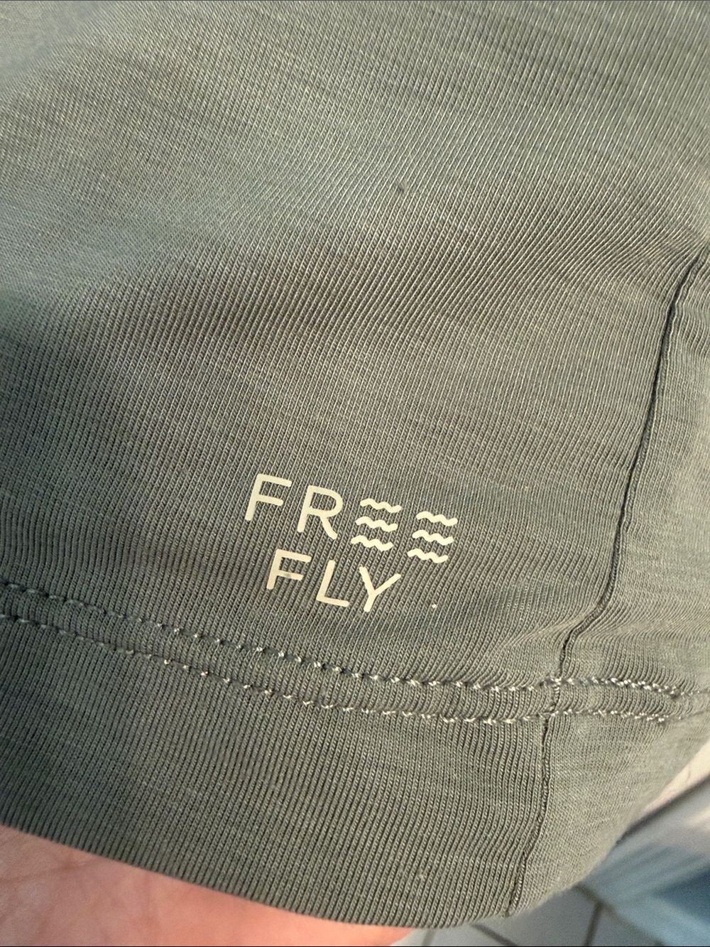 Free Fly Apparel Sage Green Short Sleeve Crew Tee - Picture 4 of 6